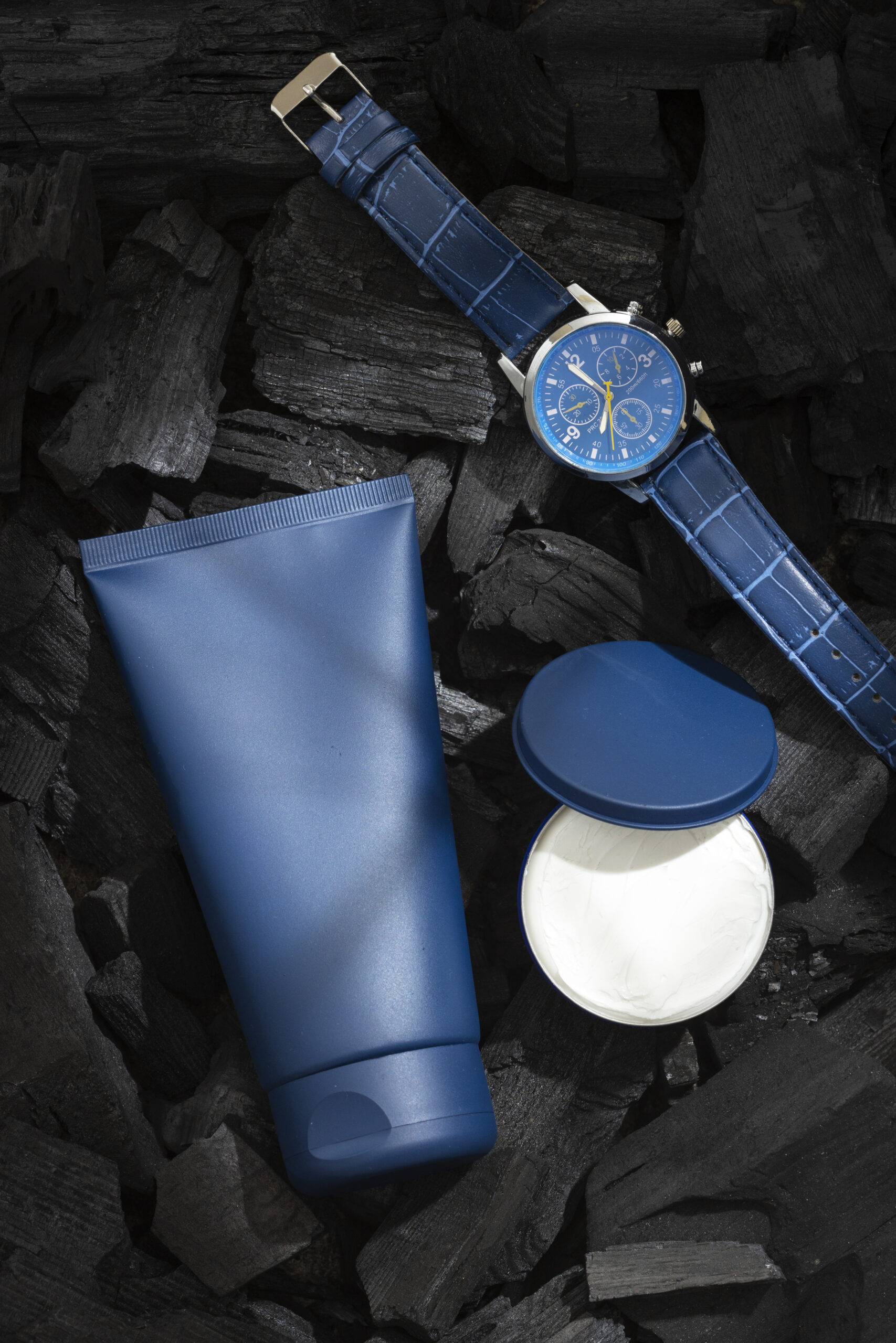 top-view-male-self-care-items